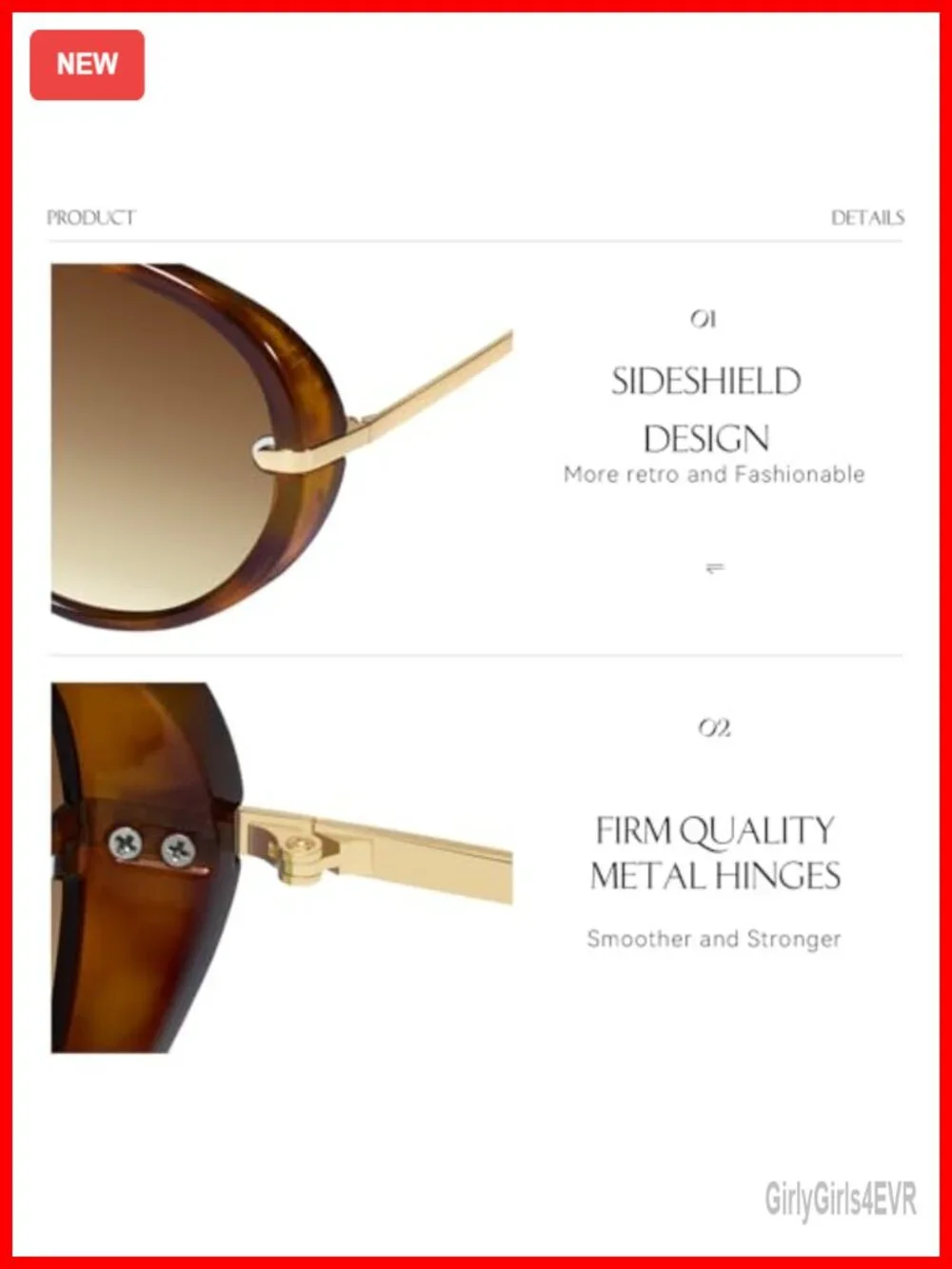 Oversized Aviator Sunglasses for Women Retro UV400 Protection